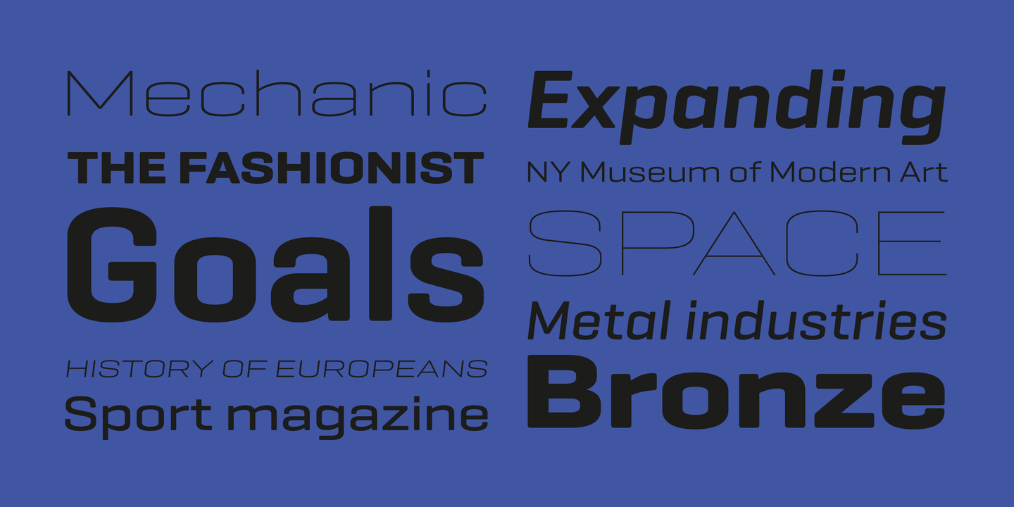 Geogrotesque Expanded Exp Thin Font preview